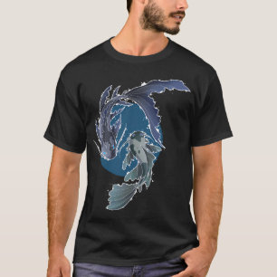 Camiseta koi azul