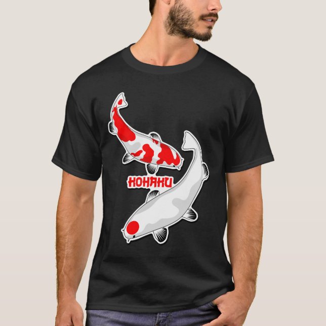 Camiseta KOI Carp Fish - Nishikigoi KOHAKU 2 T-Shirt (Frente)