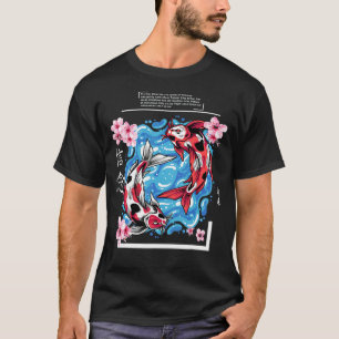 Camiseta Koi Carp Japonês Fish Design