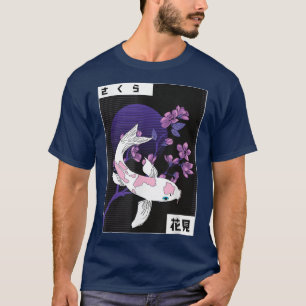 Camiseta Koi Carp Sakura Tree Kanji Blossom