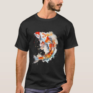 Camiseta Koi Carpa Japonesa Peixe Nishikigoi Japão