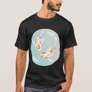 Camiseta Koi e Tilápia em uma Bolha