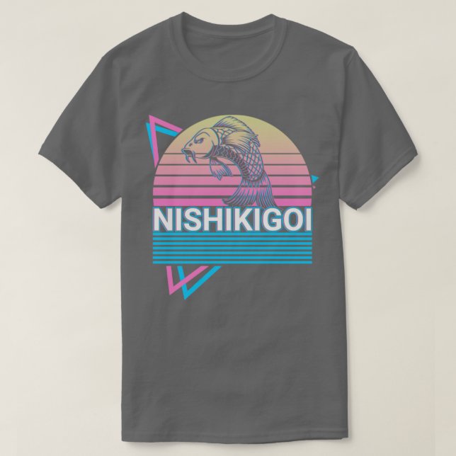 Camiseta Koi Fish Carp Nishikigoi Japão Retro Gift (Frente do Design)