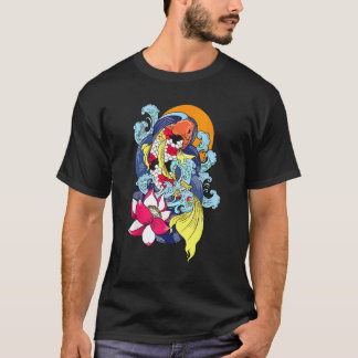 Camiseta Koi Fish Cool Japanese Tattoo Jinli Japan Coi Carp