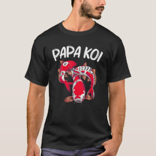 Camiseta Koi Fish Gift For Pai Men Japão Koi Carp Fishes P