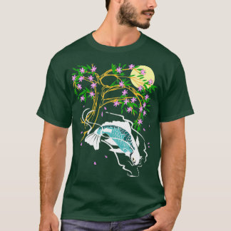Camiseta Koi Fish Gift Men Mulheres Crianças Japonês Koi Fi