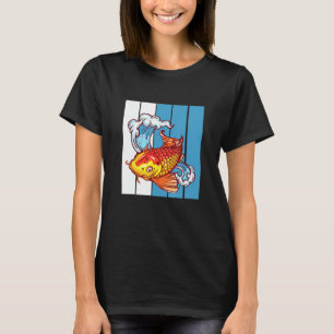Camiseta Koi Fish Graphic Design Japonês Koi