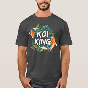 Camiseta Koi Fish King Jardim Japonês Kois Pond Sanke
