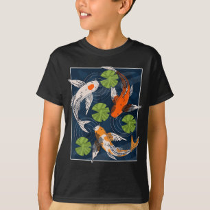 Camiseta Koi Fish Lover Asiático Japonês Água De Carpa Anim
