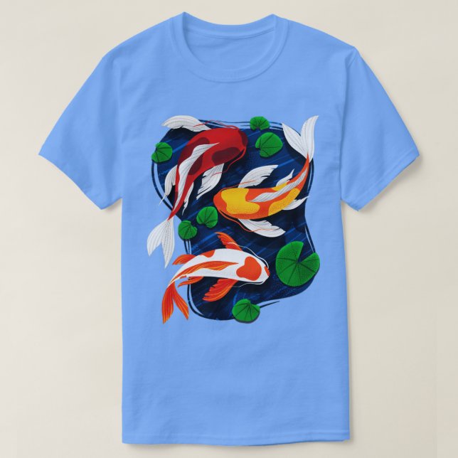 Camiseta Koi Fish Lover Water Pond Animal Pet Asiáticos Jap (Frente do Design)