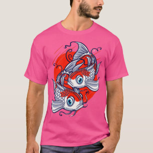 Camiseta Koi Fish Lover Water Pond Animal Pet Asiáticos Jap