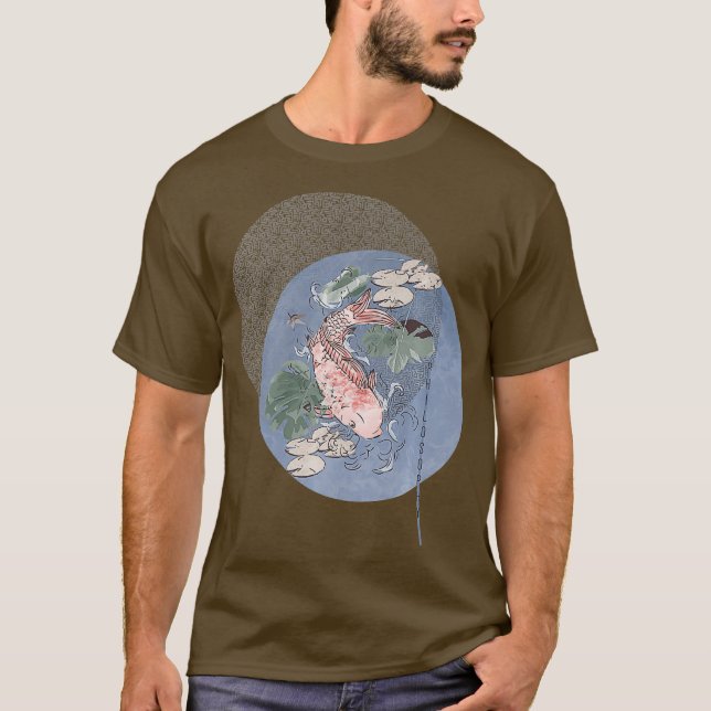 Camiseta Koi Fish Pond Peace of Mind Japan Men (Frente)