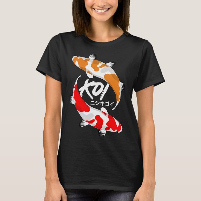 Camiseta Koi Fish Red And Orange (Frente)