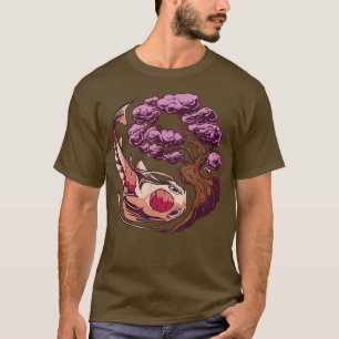 Camiseta Koi Fish Sakura Arte japonesa
