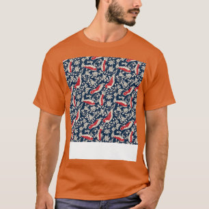 Camiseta Koi Fish Seamless Patterno Japonês p Chinês Asiáti