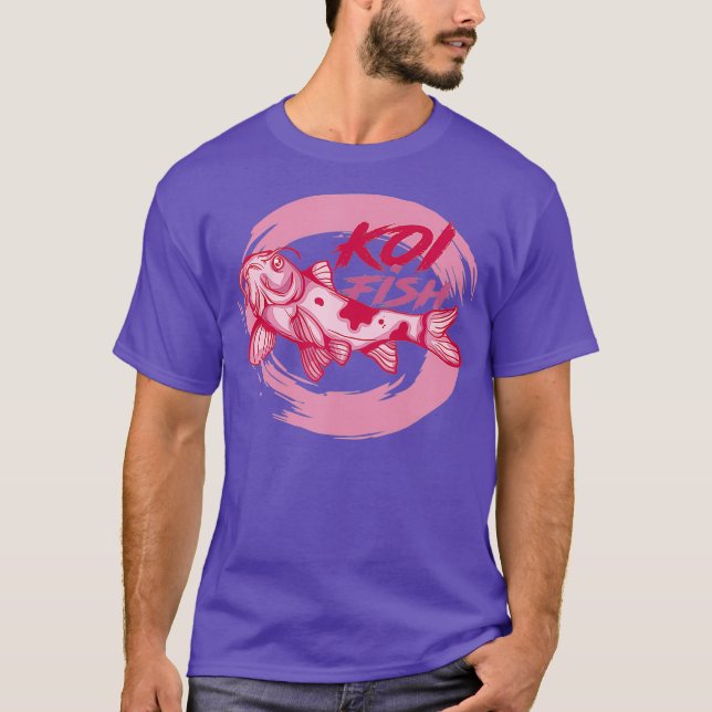 Camiseta Koi Fish Shirt Japonês Gift (Frente)