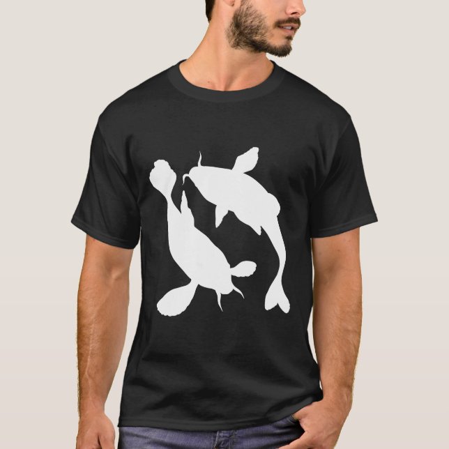 Camiseta Koi Fish Silhouette (Frente)