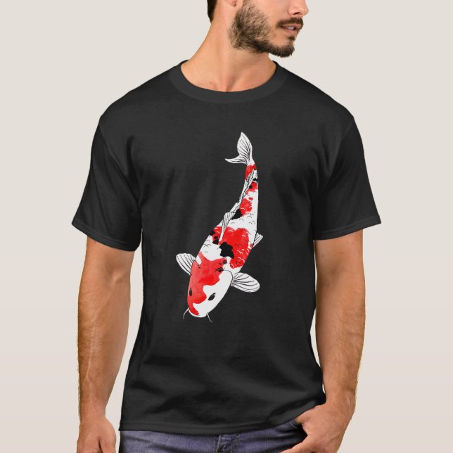 Camiseta Koi Fish Taisho Sanke Brocaded Carp Nishikigoi Amu (Frente)