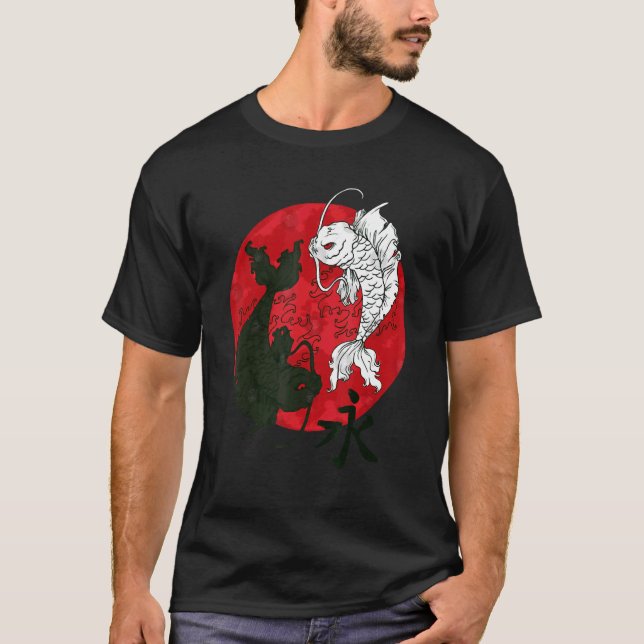 Camiseta Koi Fish Yin e Yang (Frente)