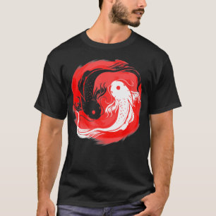 Camiseta Koi Fish Yin Yang - Peixe Nishikigoi Japonês