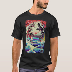 Camiseta Koi Fishes Excelente Wave Off Kanagawa