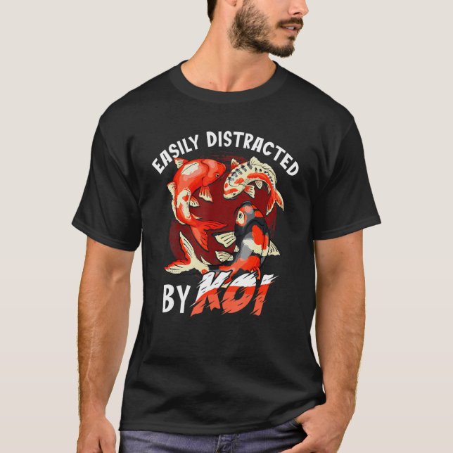 Camiseta Koi Homens Mulheres Japão Koi Carp Fishes Pon (Frente)