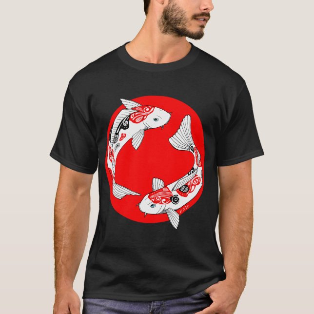 Camiseta koi japonês (Frente)