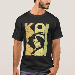 Camiseta Koi Japonês Antigo Peixe Carpa Koi Retro Nishikigo