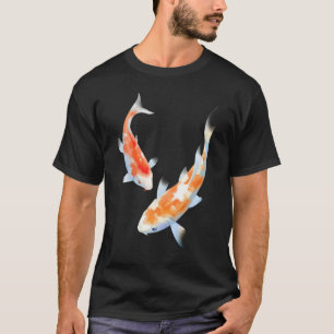 Camiseta Koi Japonês Peixe Japonês Flor de Cerejeira 83