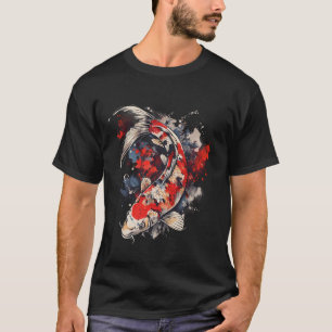 Camiseta Koi Nishikigoi Fish Japonês Art Koi Carp
