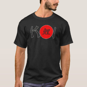 Camiseta KOI - Nishikigoi Japonês Calliografia 2 T-Shirt
