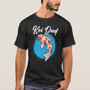 Camiseta Koi Pai Japonês Koi Carp Nishikigoi Fish Padres