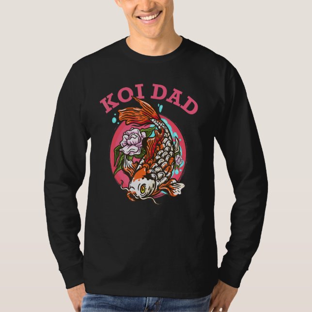Camiseta Koi Pai Japonês Koi Fish (Frente)