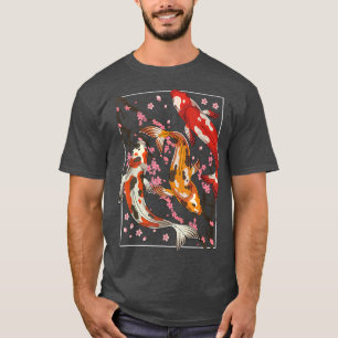 Camiseta Koi Pond Japan Taisho Sanke Sakura Cherry Blossom