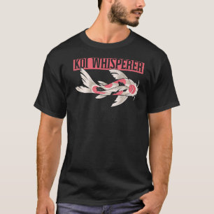 Camiseta Koi Whisperer Japonês Koi Carp Nishikigoi Fish 1