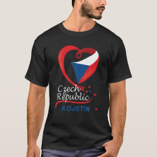 Camiseta Kojetin República Checa Bandeira do Coração Casaco