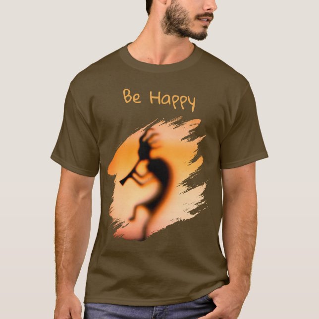 Camiseta Kokopelli Be Happy   (Frente)