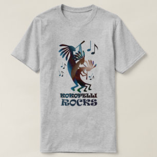 Camiseta Kokopelli Dance Musical Basic Cinza T