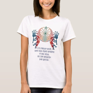 Camiseta KOKOPELLI / MAN IN THE MAZE + seu texto
