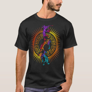 Camiseta Kokopelli Musician Acrobats  Mandala Sun 1  Fan