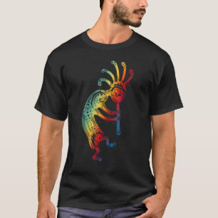 Camiseta Kokopelli Nativo Americano com Gradações de Orname