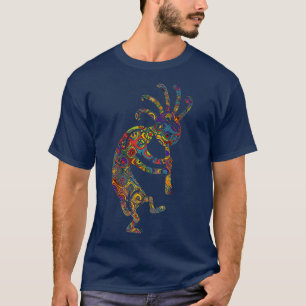 Camiseta Kokopelli Nativo Americano com Ventilador P