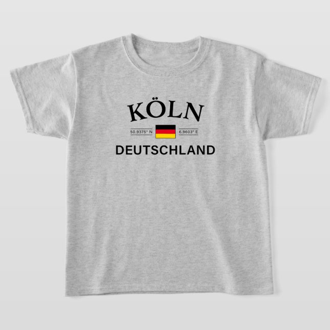 Camiseta Koln (Colônia) Coordena a Alemanha de Crianças Ale (Postura )