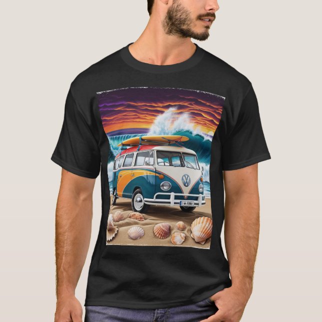 Camiseta Kombi e Surf (Frente)