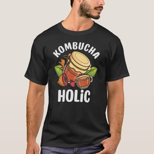 Camiseta Kombuchholic Mushroom Tea Scoby (Frente)