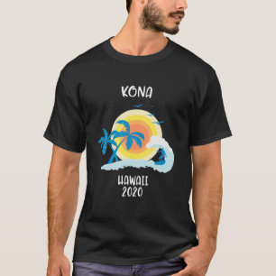 Camiseta Kona Hawaii 2020 Vacation Surf Beach Family Trip S
