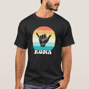 Camiseta Kona Hawaii Hi Retro Shaka Surfer Surfing