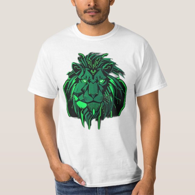 Camiseta Königlicher Löwe – Neon Power (Frente)