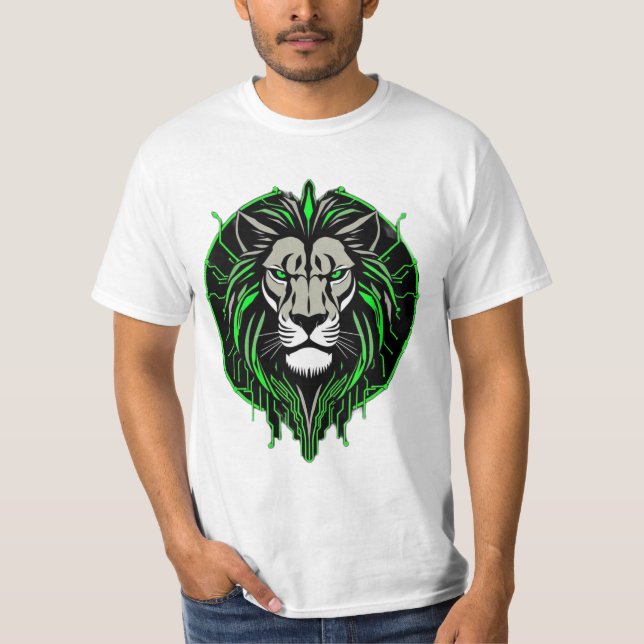 Camiseta Königlicher Löwe – Neon Power (Frente)