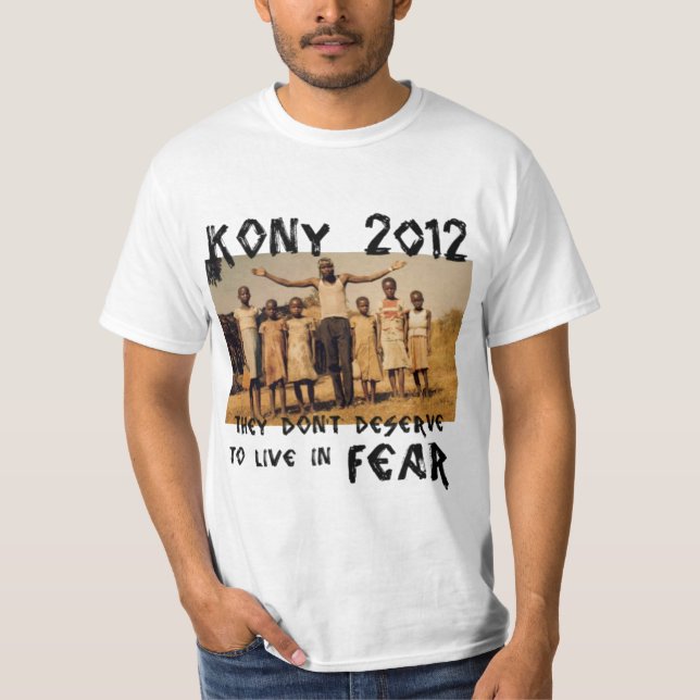 Camiseta KONY 2012 - Pare o medo (Frente)
